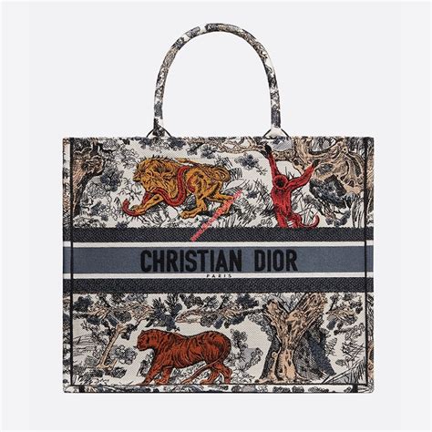 dior canvas bag|christian dior tote bag tiger.